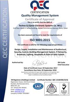 Techno Q QEC Certificate